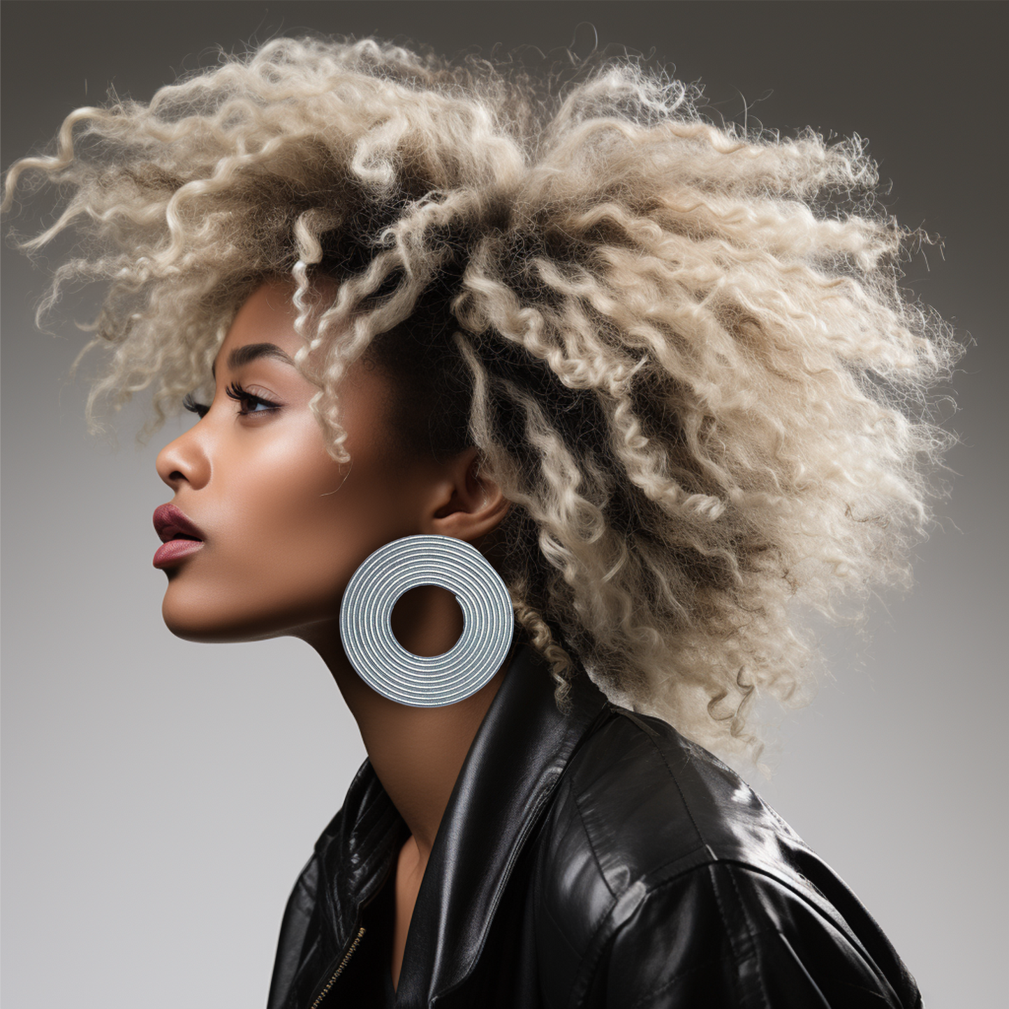 Fashion jewelry, Hoop earrings, Spiral swirl earrings, Circle earrings, African earrings, Statement earrings, Tribal earrings, Boho earrings, Chunky earrings, Oversized earrings, Dangle earrings, Polymer clay jewelry, Handmade jewelry