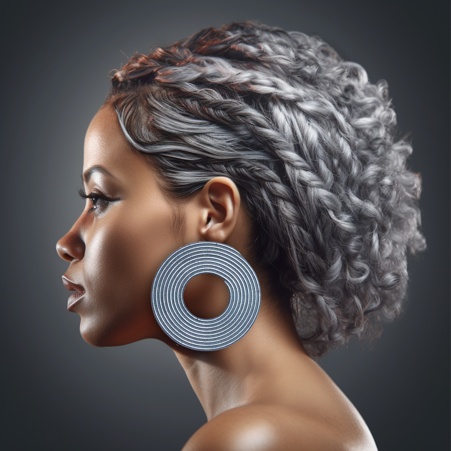 Fashion jewelry, Hoop earrings, Spiral swirl earrings, Circle earrings, African earrings, Statement earrings, Tribal earrings, Boho earrings, Chunky earrings, Oversized earrings, Dangle earrings, Polymer clay jewelry, Handmade jewelry