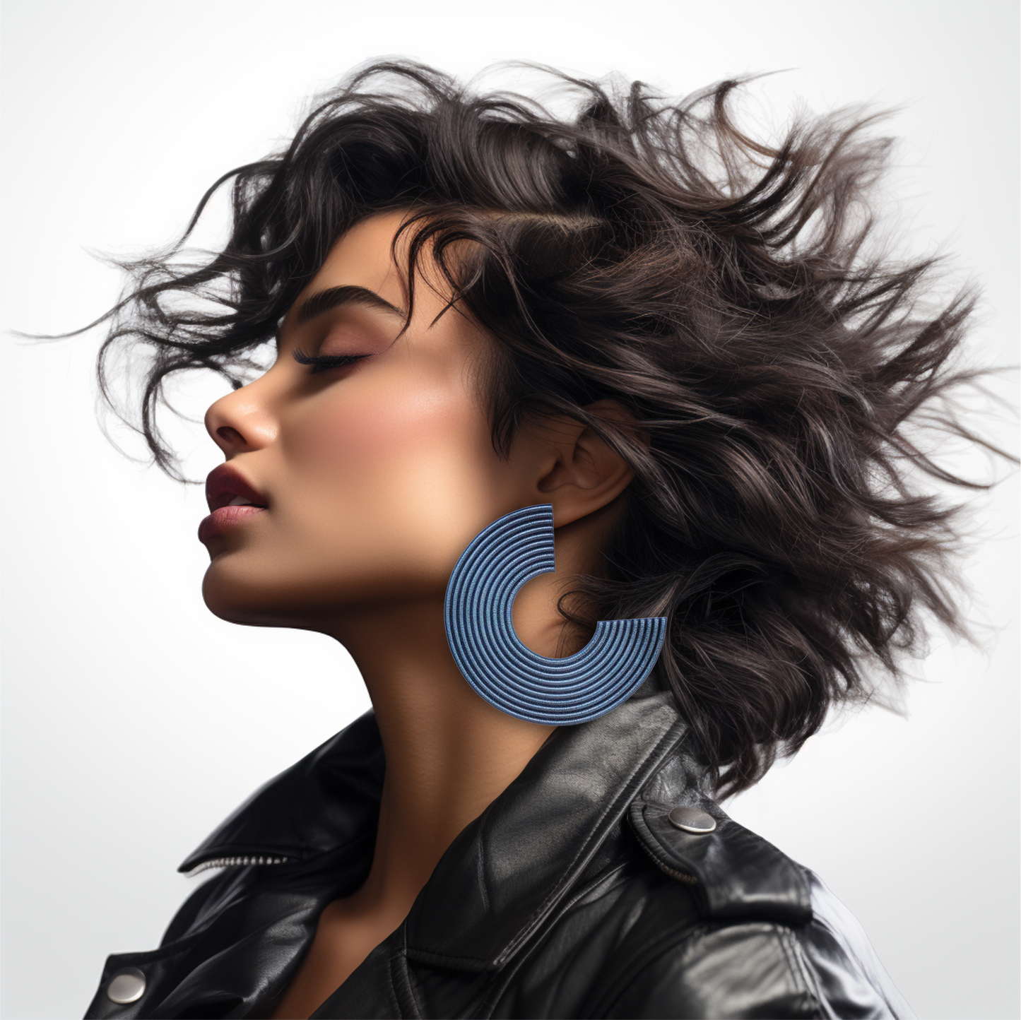 Fashion jewelry, Hoop earrings, Spiral swirl earrings, Circle earrings, African earrings, Statement earrings, Tribal earrings, Boho earrings, Chunky earrings, Oversized earrings, Dangle earrings, Polymer clay jewelry, Handmade jewelry