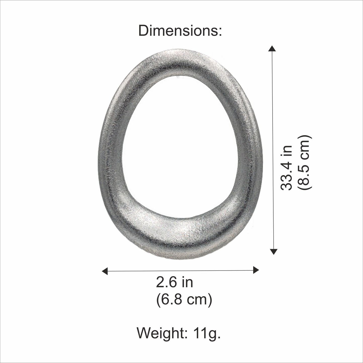 Chunky Hoop Earrings / Silver