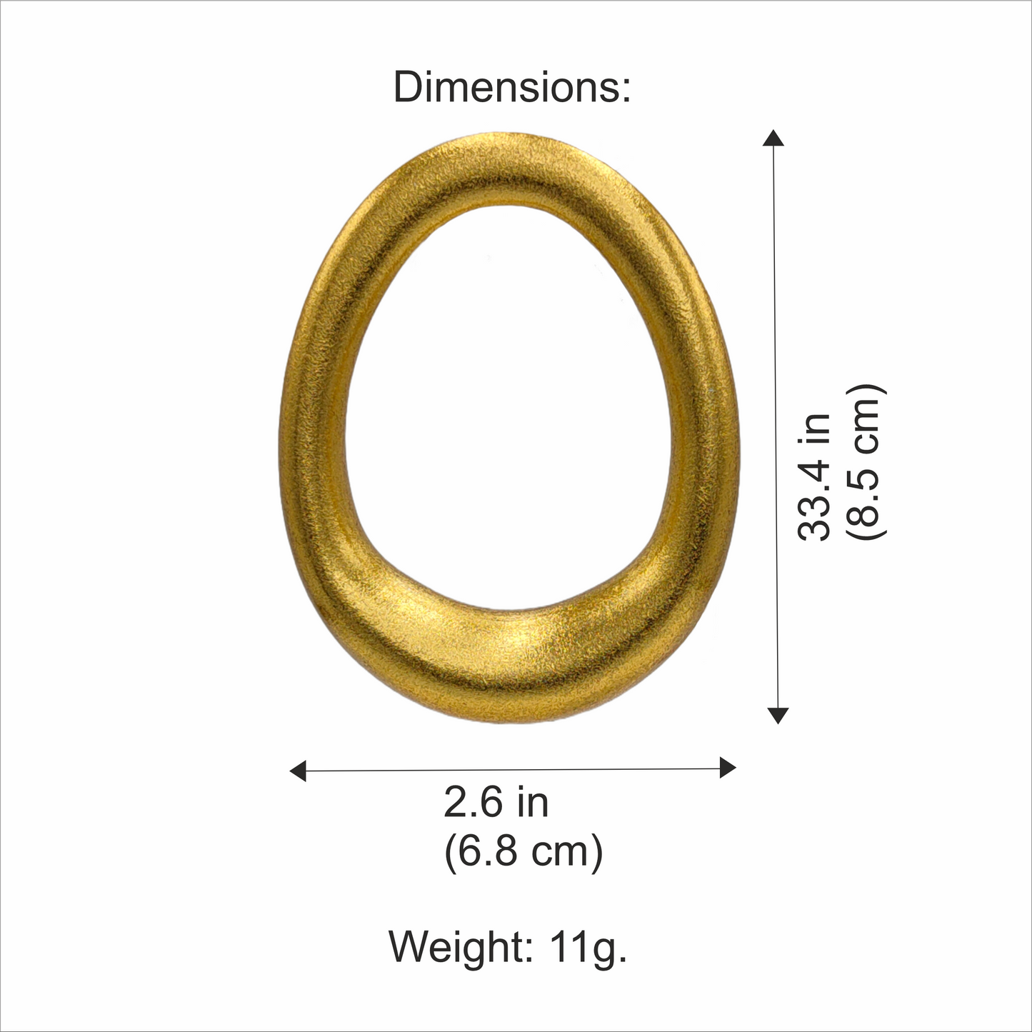 Chunky Hoop Earrings / Gold