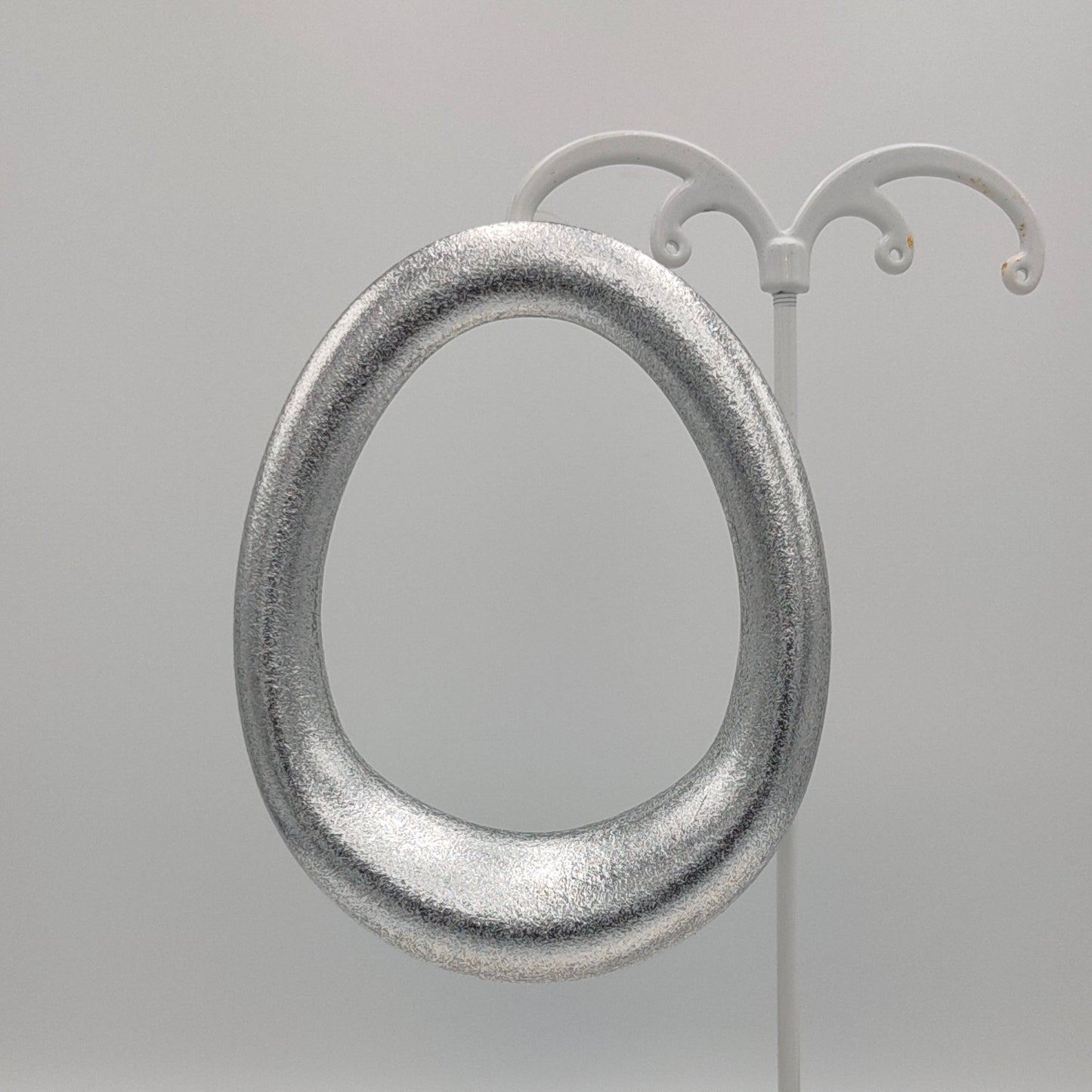 Chunky Hoop Earrings / Silver