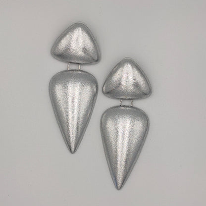 Spear Earrings / Silver