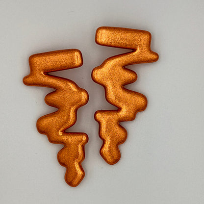 Zigzag Rhapsody Earrings / Copper