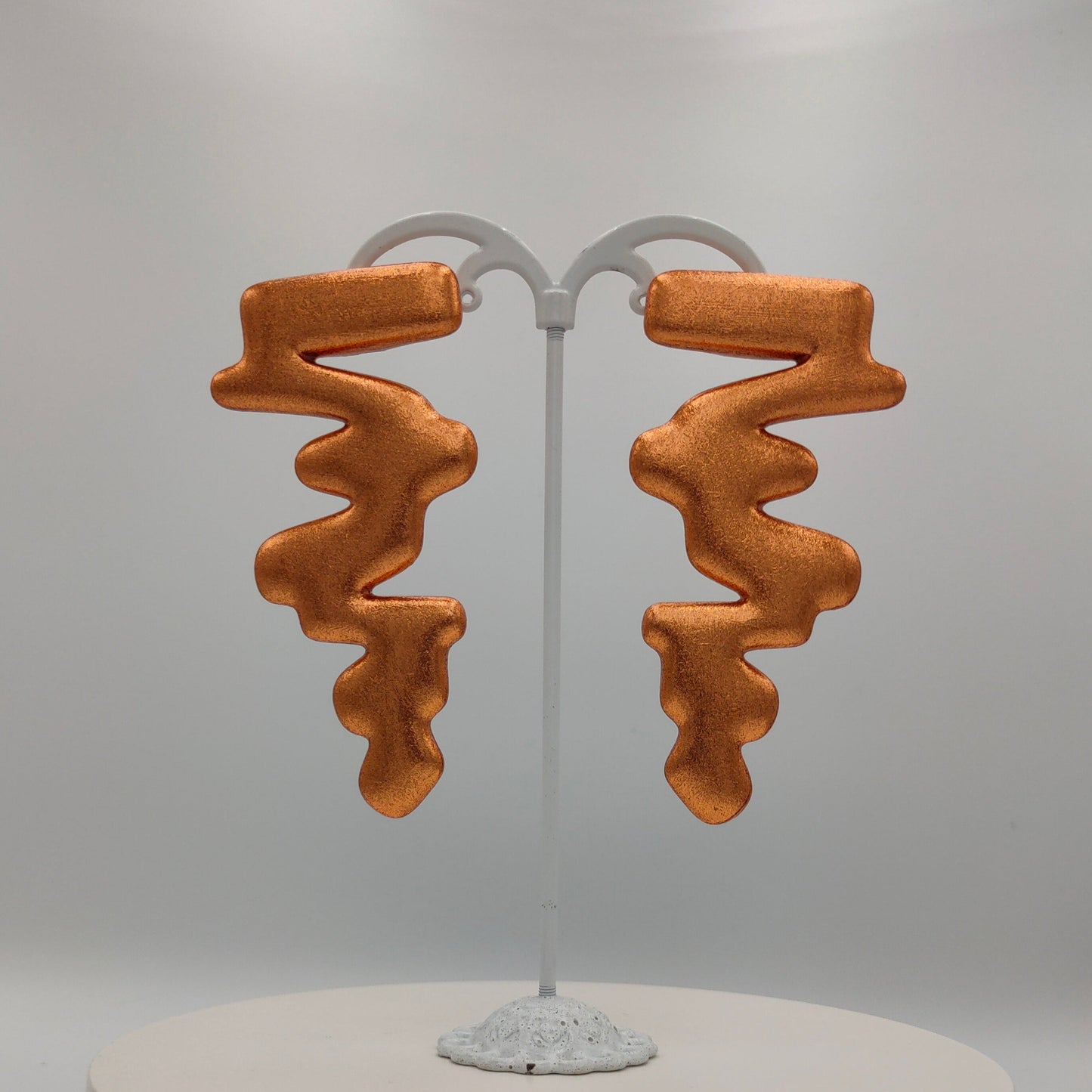 Zigzag Rhapsody Earrings / Copper