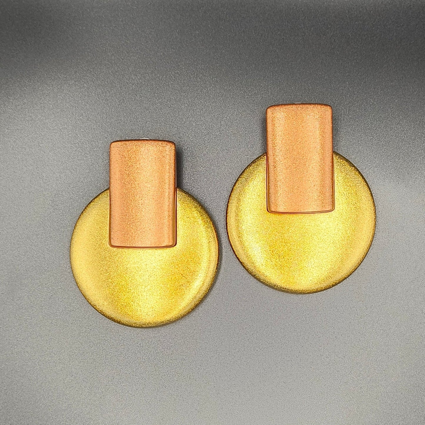 Egypt Earrings / Copper+Gold