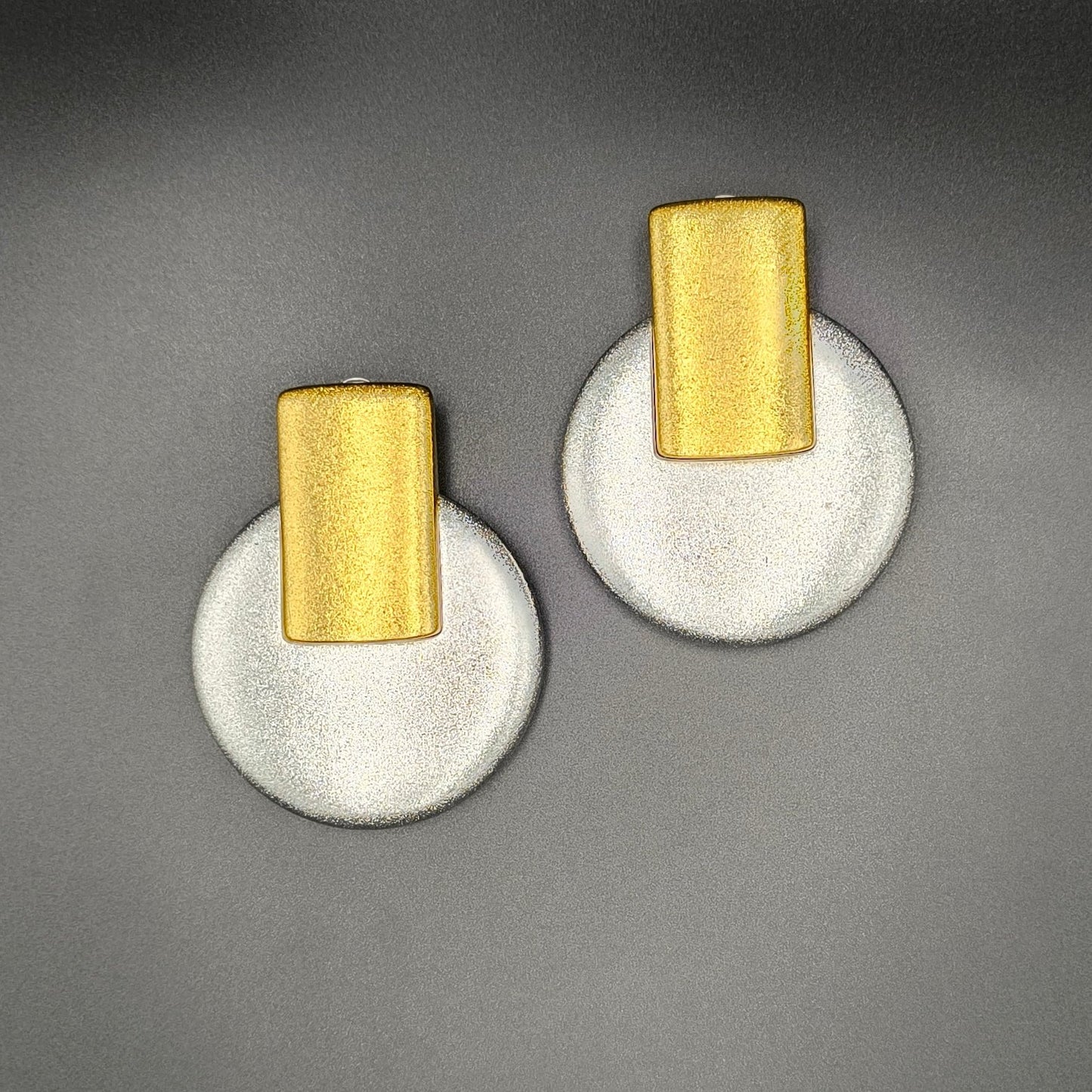Egypt Earrings / Silver+Gold