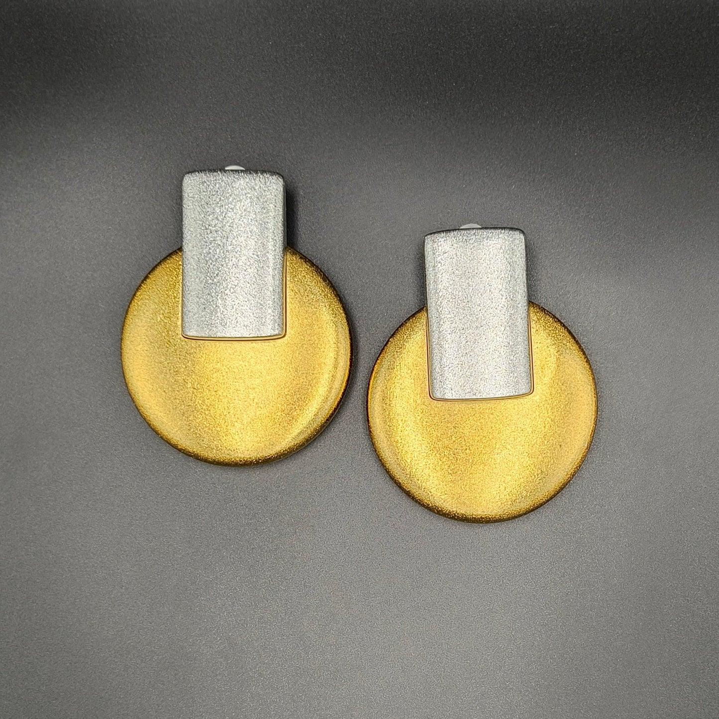 Egypt Earrings / Gold + Silver