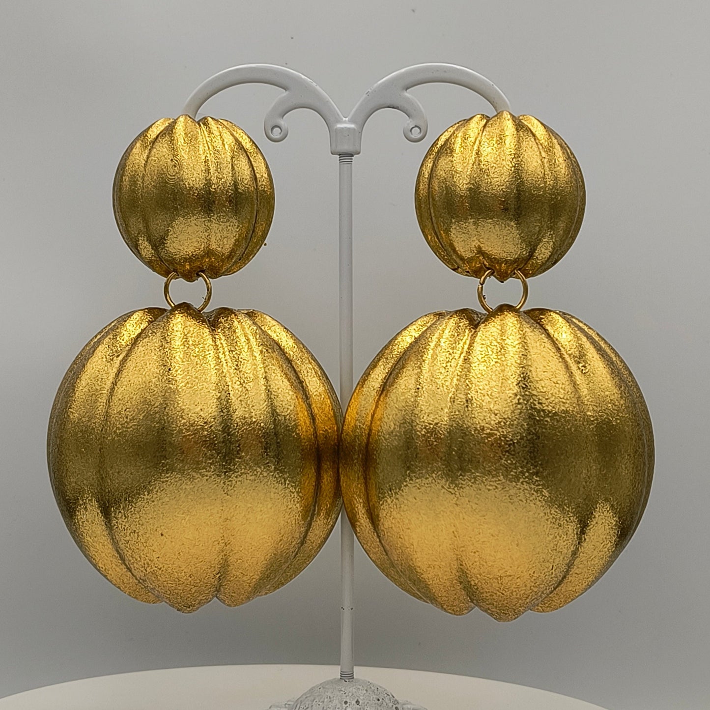 Pumpkin Earrings / Gold