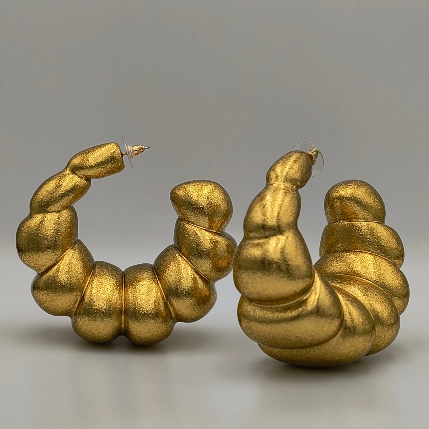 Braided Hoops / Gold