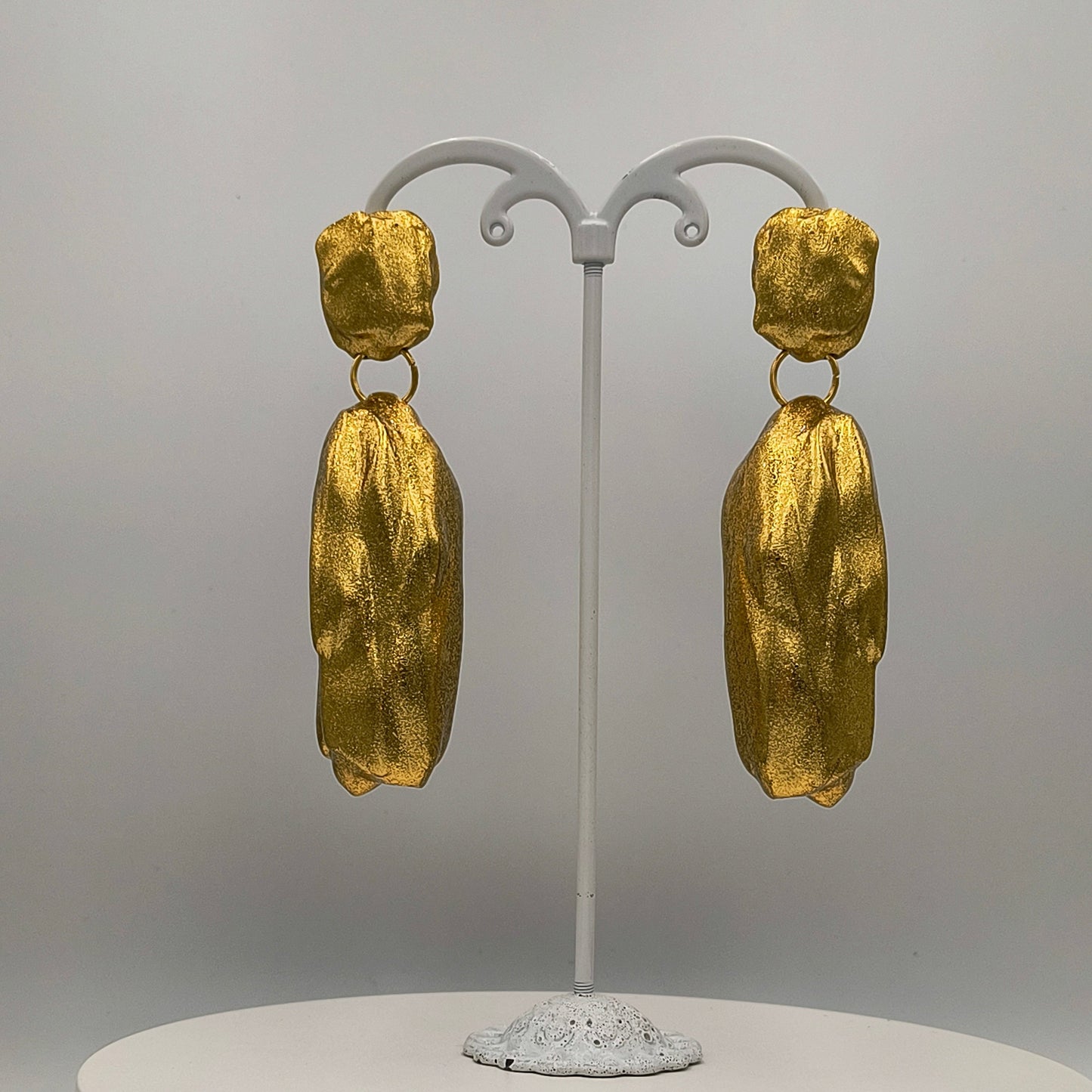 Nugget earrings / Gold