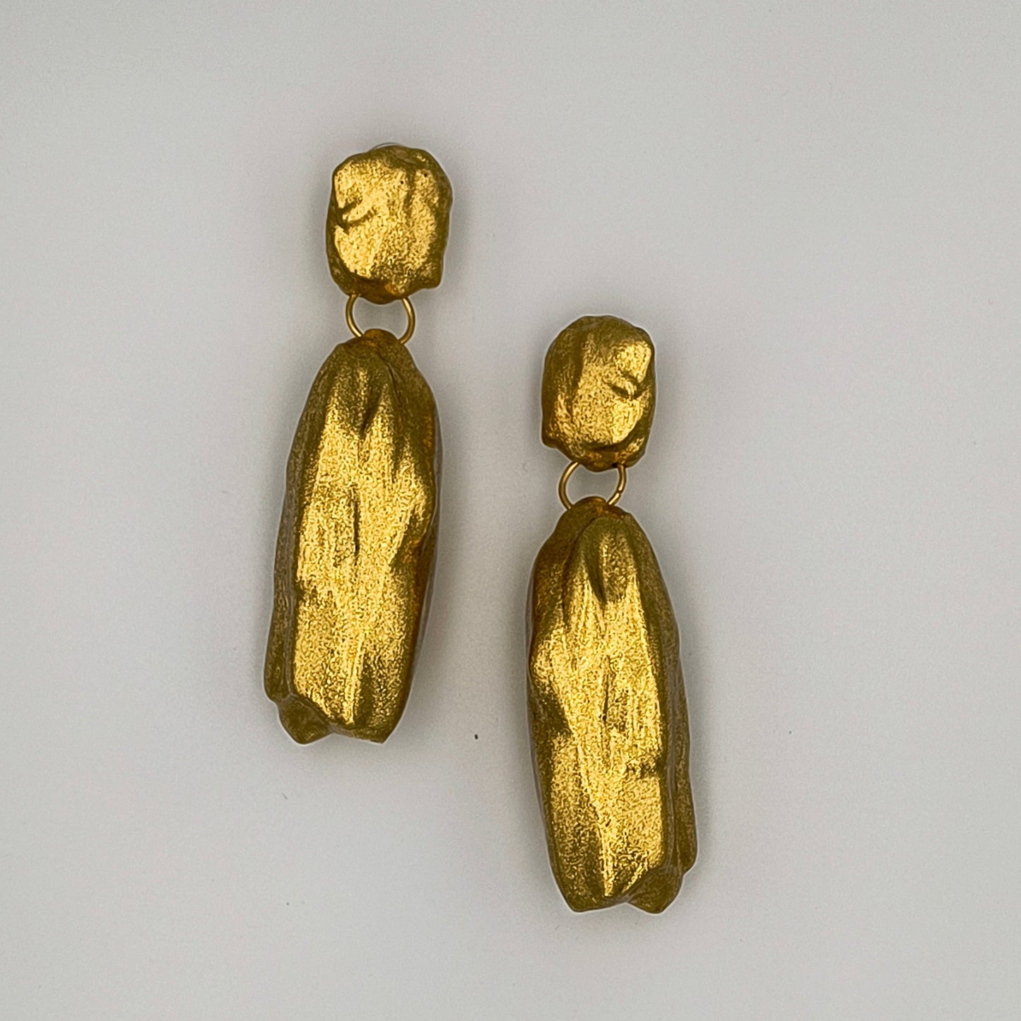 Nugget earrings / Gold