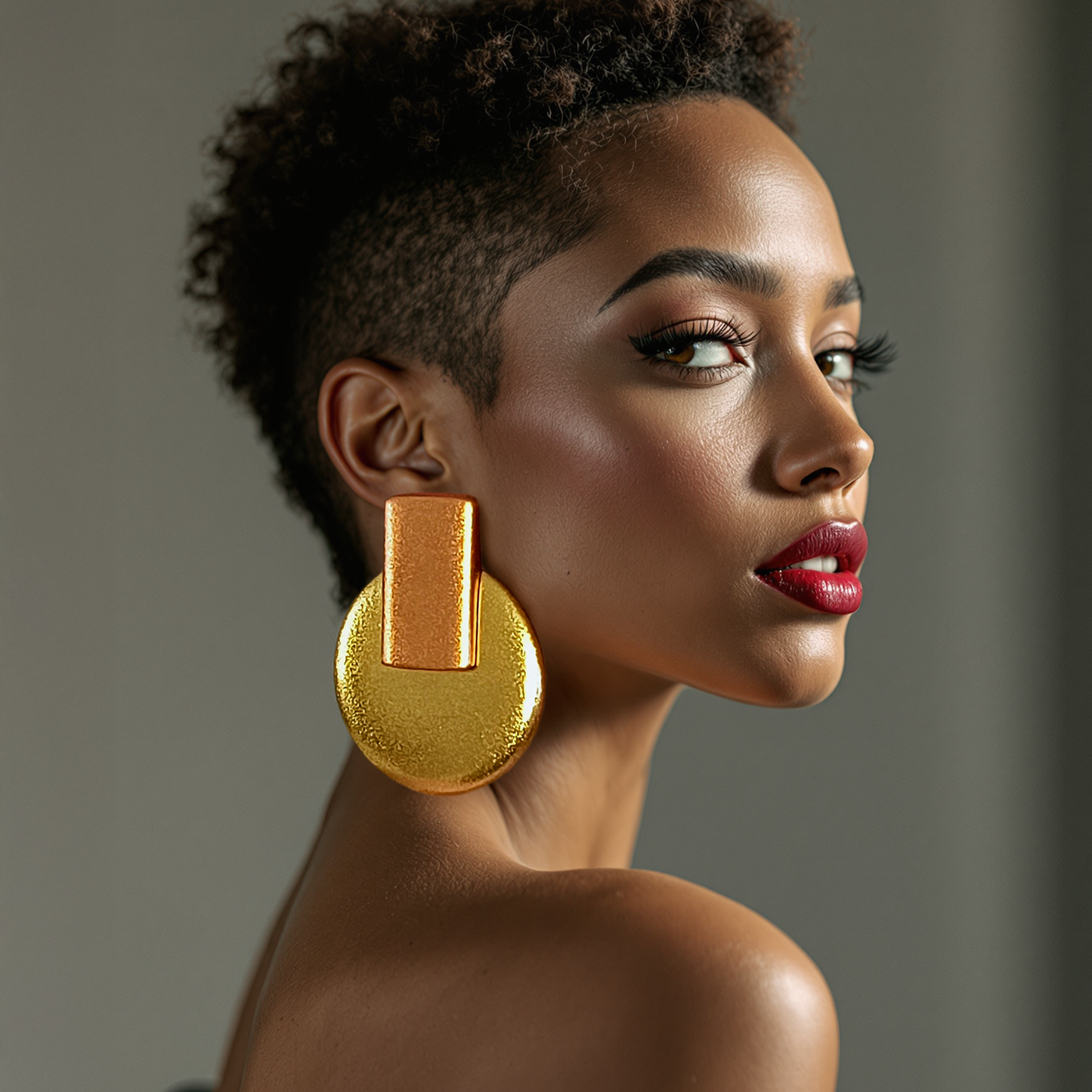 Egypt Earrings / Copper+Gold