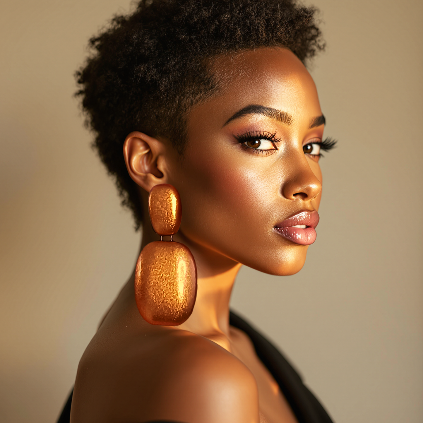 Bubble Earrings / Copper