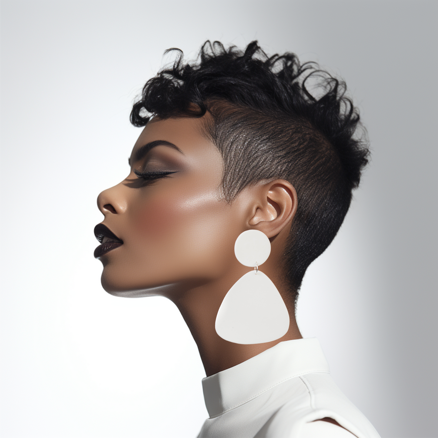 Bells Earrings / White