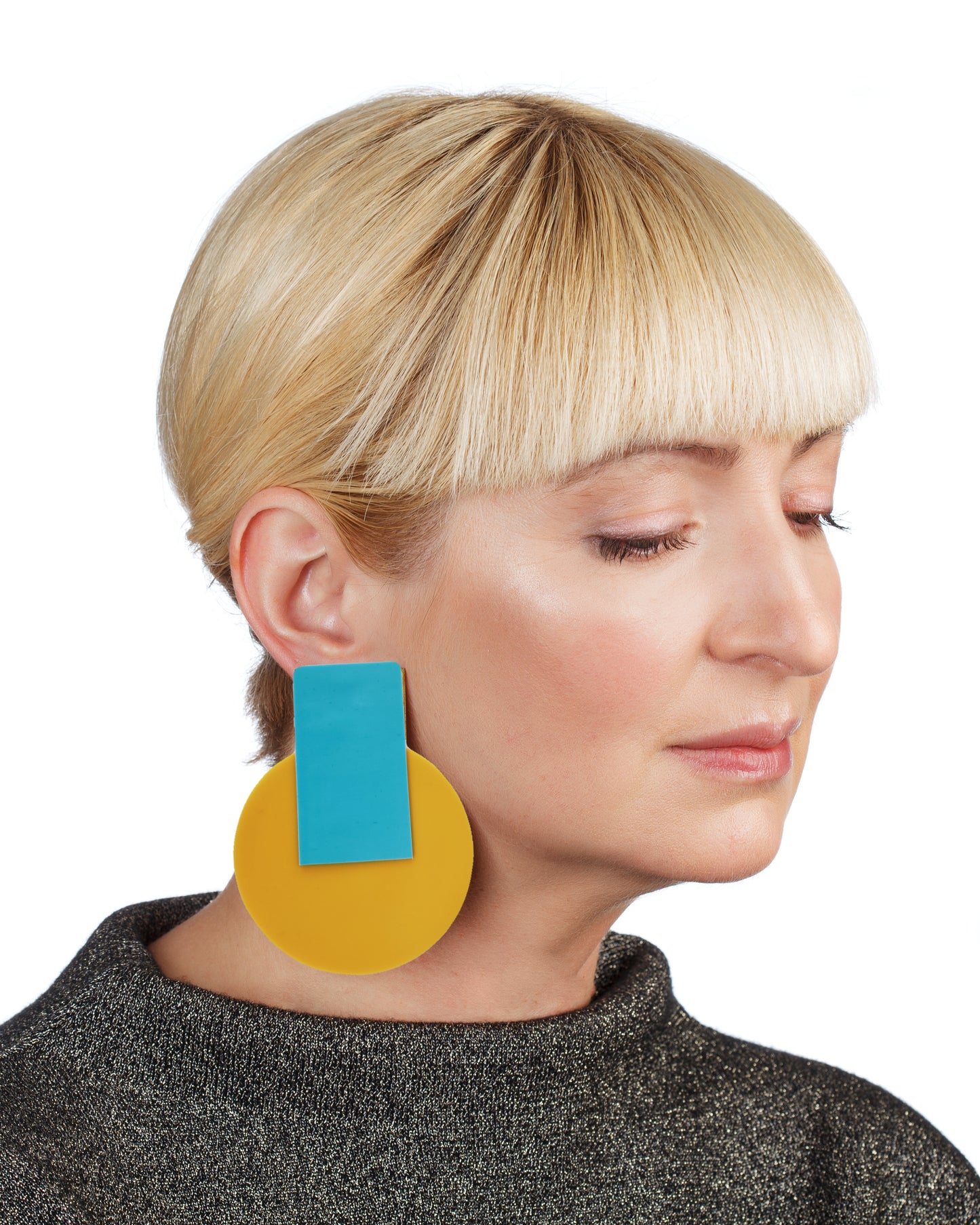 Ukraine flag colours Earrings/ Blue+Yellow