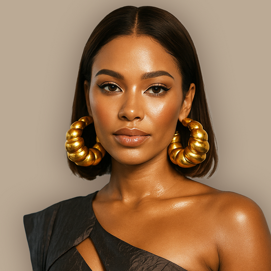 Braided Hoops / Gold