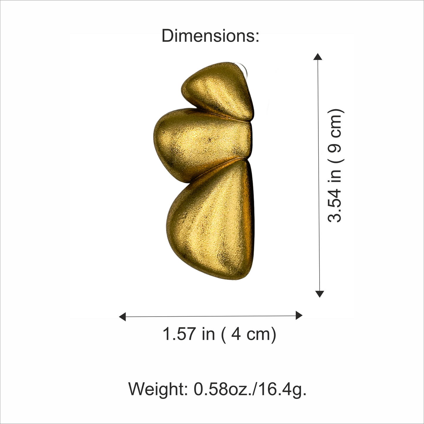 Luma earrings / Gold