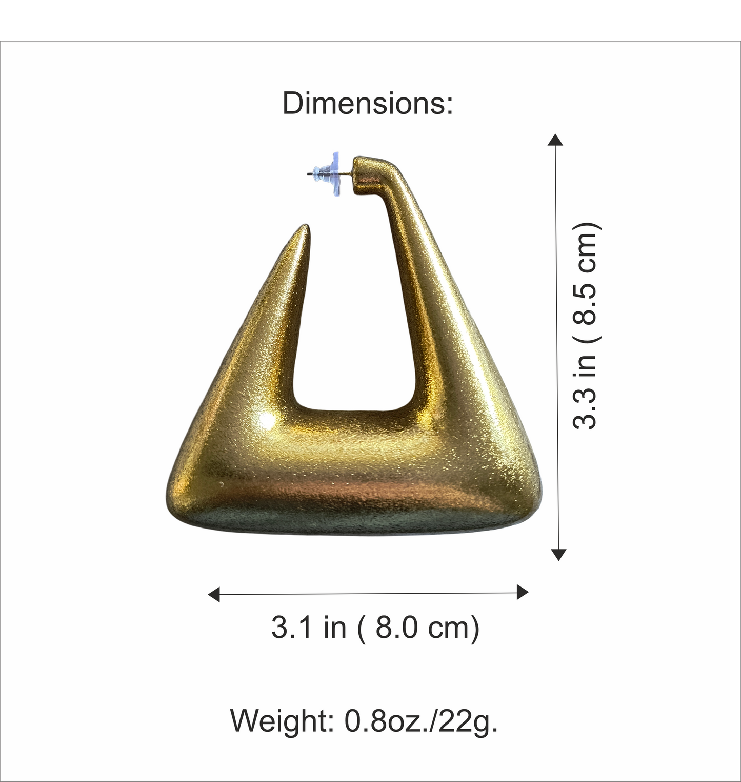 Pyramid Hoops / Gold