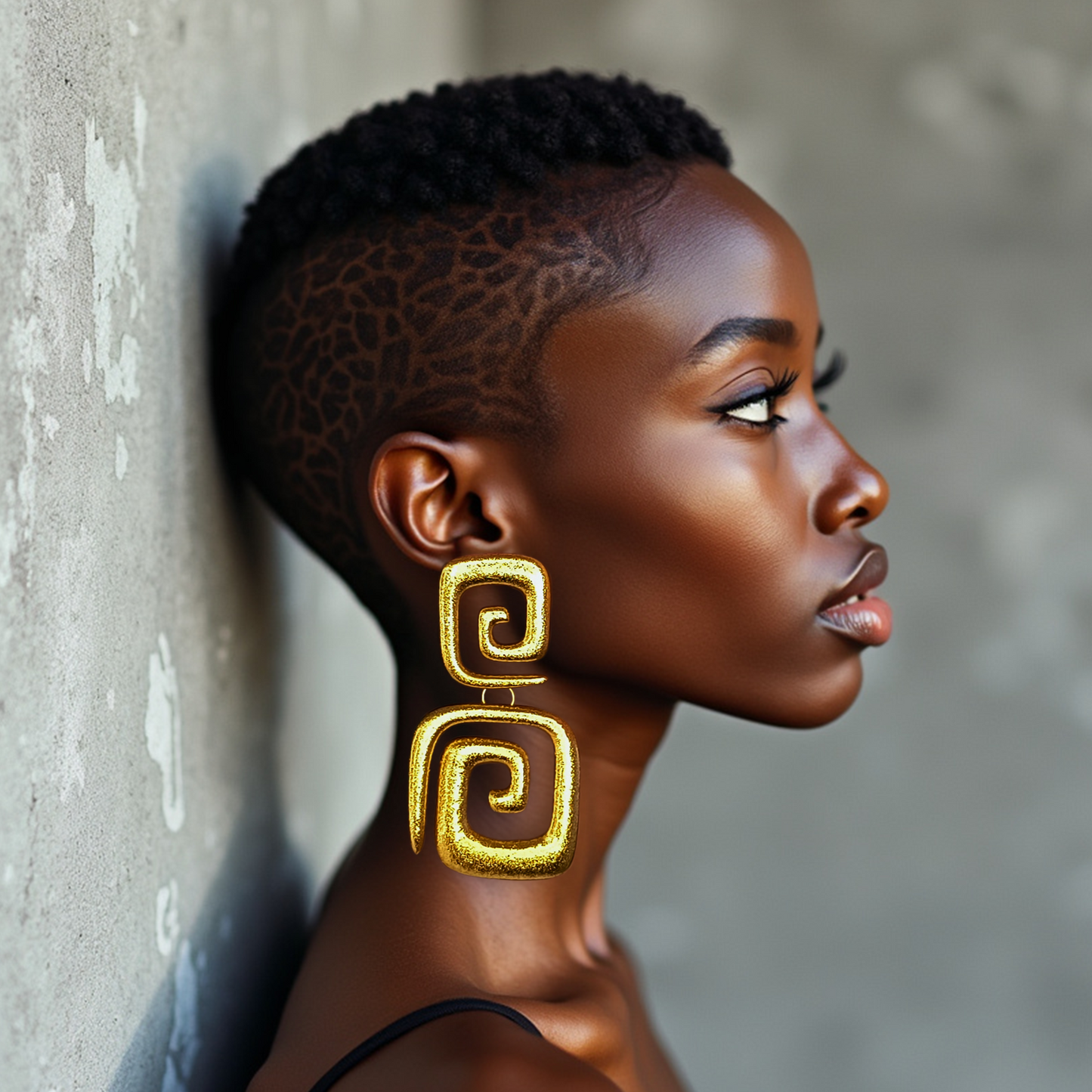 Shimmering Twists Earrings / Gold