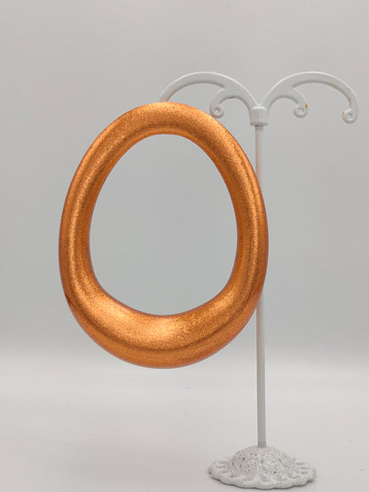 Chunky Hoop Earrings / Copper