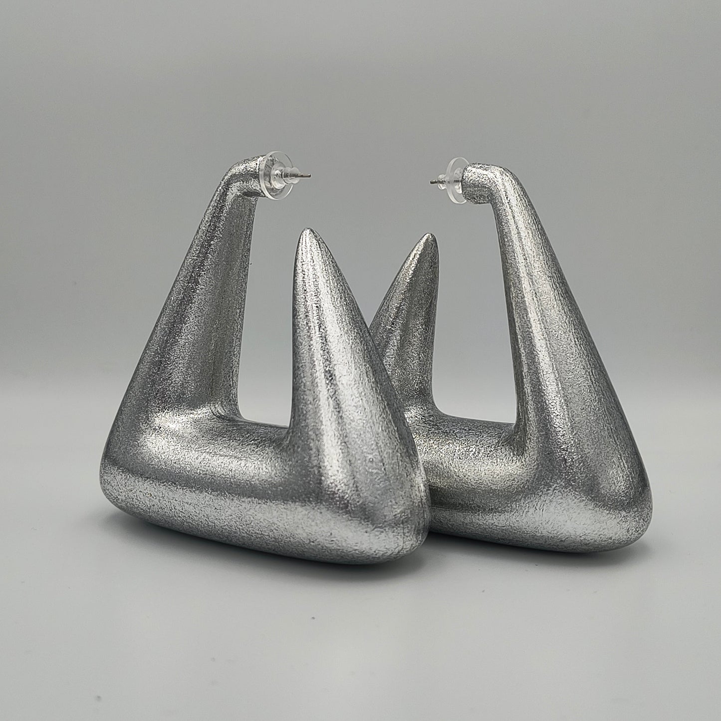 Pyramid Hoops / Silver