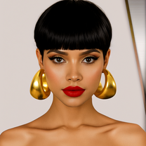 Extra lightweight Gold African Big Hoop Earrings – Tarja Jewelry