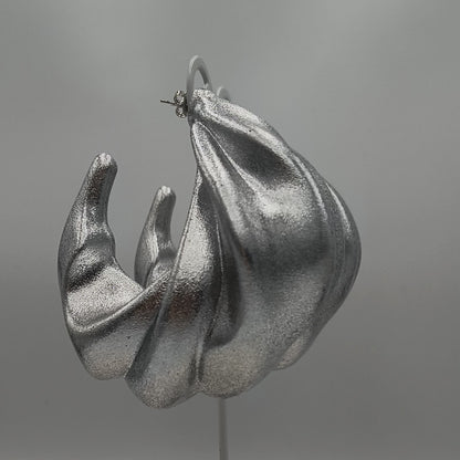 Wave Hoops / Silver