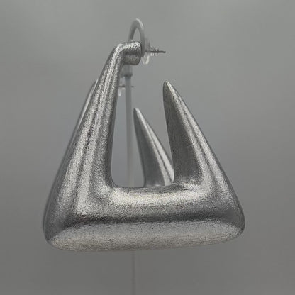 Pyramid Hoops / Silver