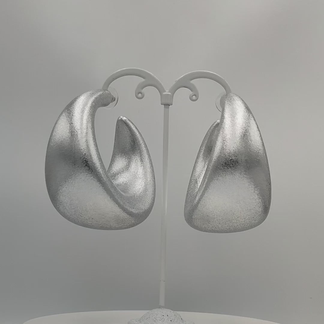 Extra lightweight Silver African Big Hoop Earrings – Tarja Jewelry