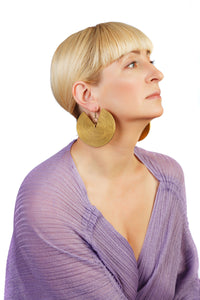 African Spiral Earrings / Gold