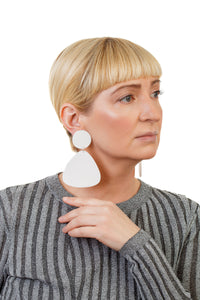 Bells Earrings / White