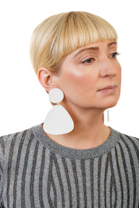 Bells Earrings / White