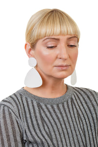 Bells Earrings / White